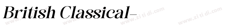 British Classical字体转换 British Classical字体转换